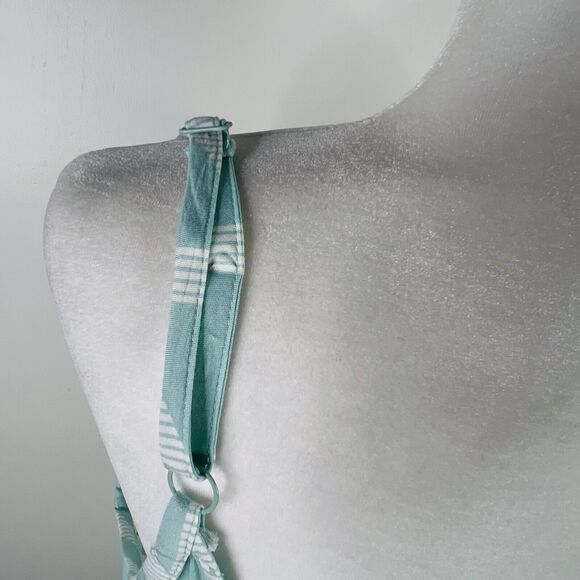 Torrid Size 0/L/12 Geo Challis Self Tie Midi Trapeze Dress‎ Mint Blue w/ Pockets - Picture 6 of 12